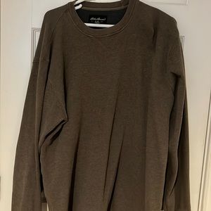 eddie bauer brown crewneck